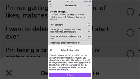 how to delete profile on mature dating